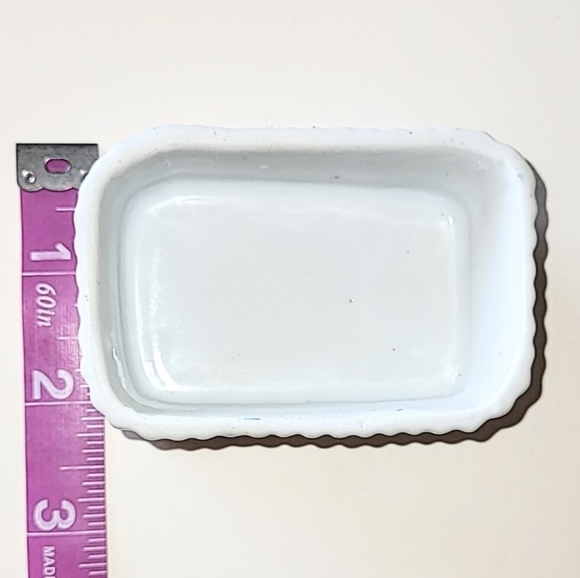 FLORAL CERAMIC TRINKET BOX or JEWELRY BOX - VINTAGE - Picture 9 of 12